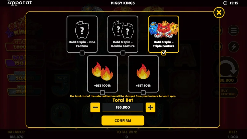 Piggy Kings - thắng lớn trong Hold and Spin