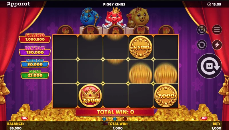 Piggy Kings - màn hình Buy Feature và lựa chọn mua