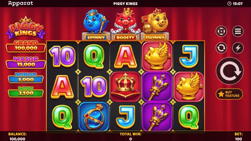 Piggy Kings - khởi chạy Hold and Spin với Boosty